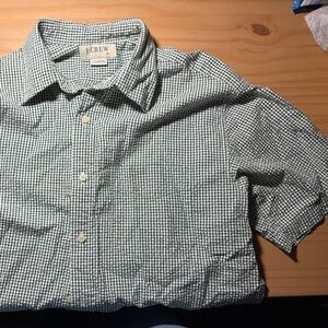 Men’s short sleeve gingham collared shirt